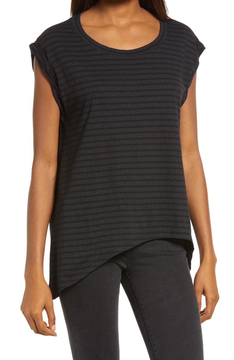 AllSaints Sanza Stripe High/Low Top, Main, color,