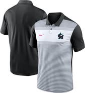 Nike Men's Nike White/Black Miami Marlins 2025 City Connect Fashion Legacy Icon Vapor Performance Polo