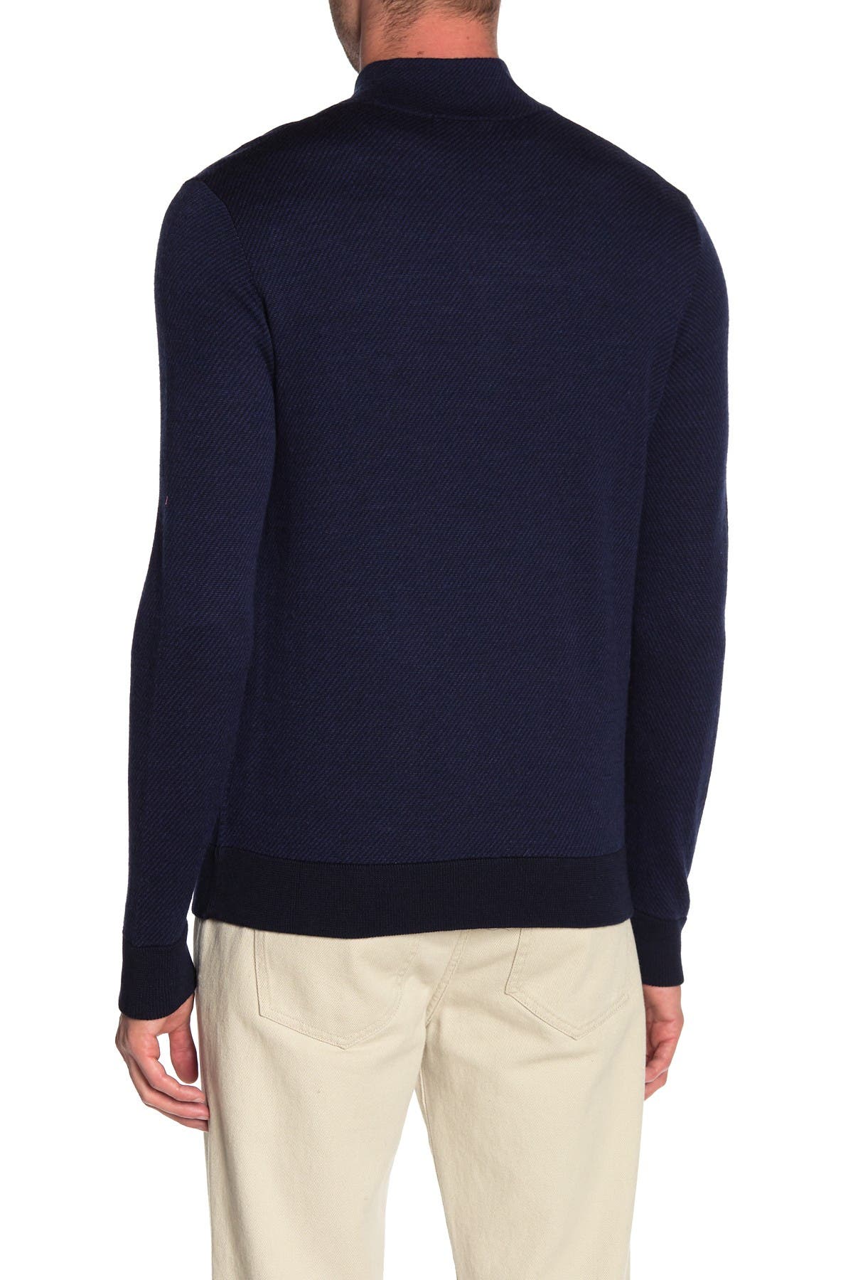 RAFFI Diagonal Stripe Mock Neck Pullover | Nordstromrack