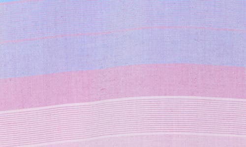 Original Penguin Stripe Poplin Short Sleeve Button-up Shirt In Parfait Pink