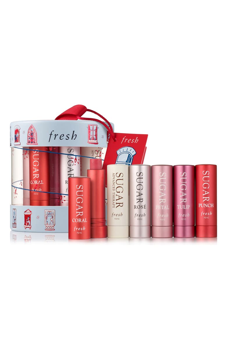 Fresh<sup>®</sup> Sealed with Sugar Travel Size Sugar Lip Treatment Set, Main, color, 
