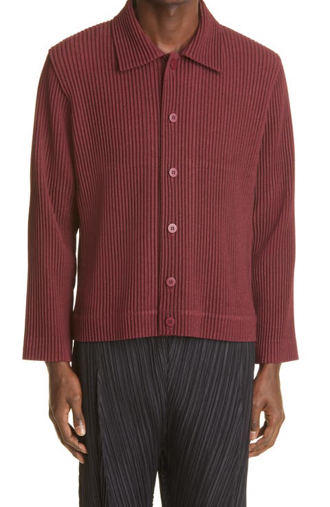 Pleated Shirt Jacket