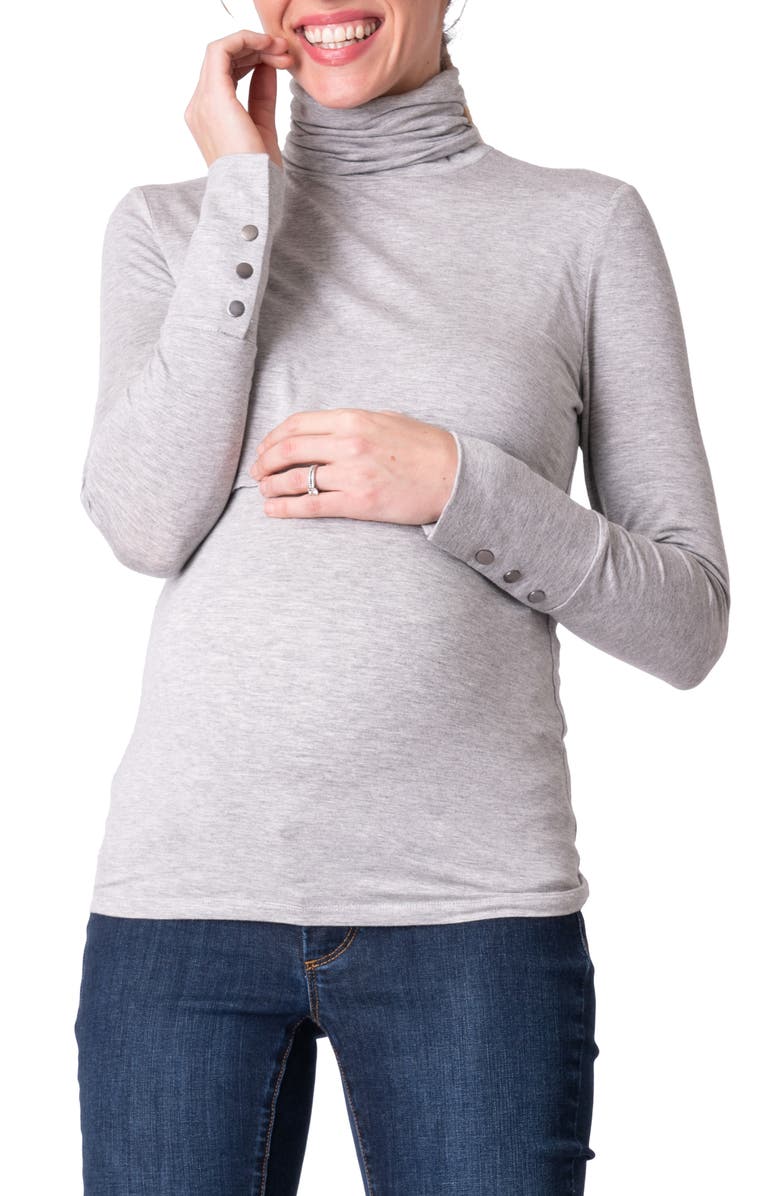 Seraphine Turtleneck Maternity/Nursing Top, Main, color,