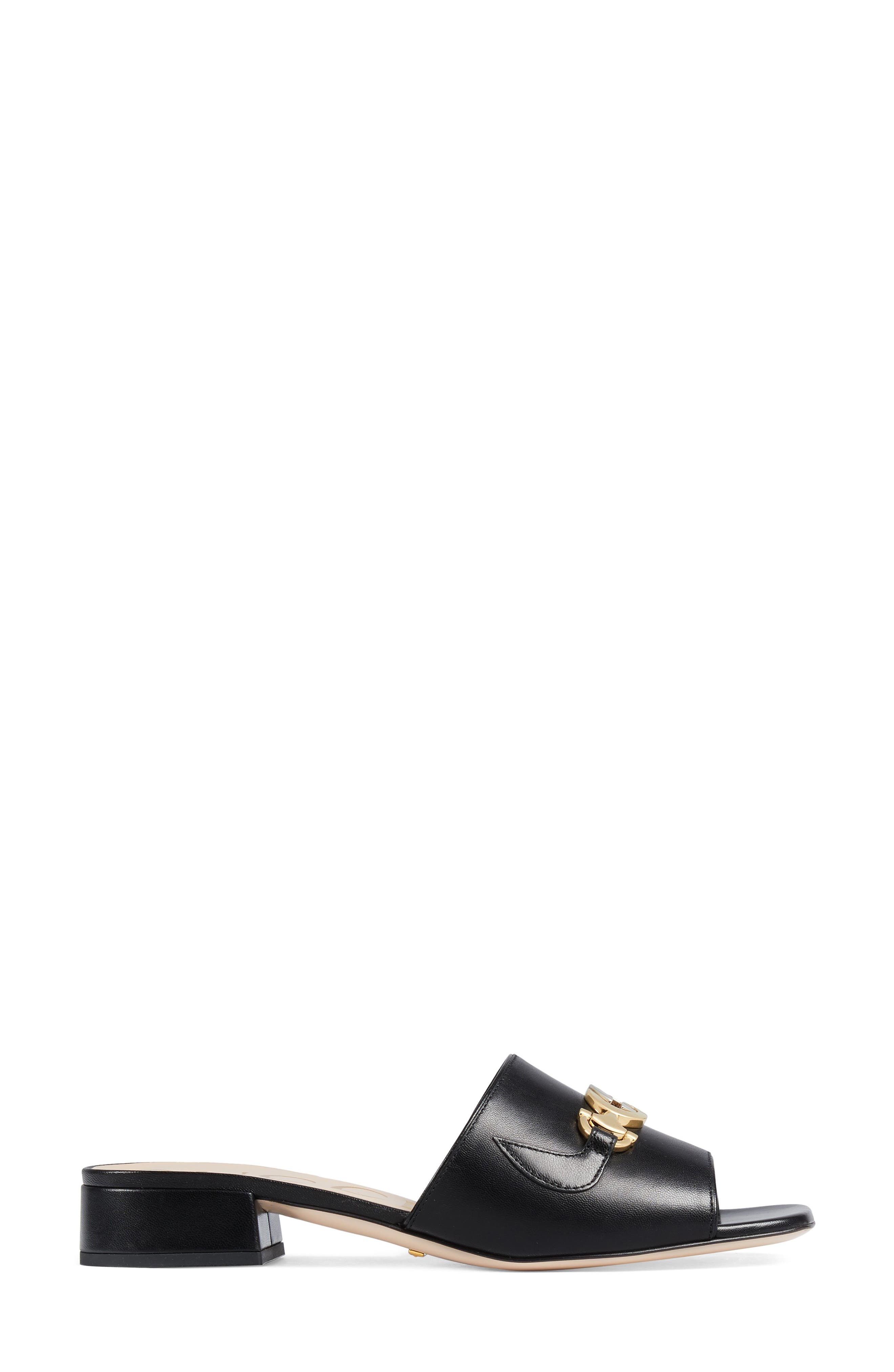 Gucci Zumi Slide Sandal, Alternate, color, 