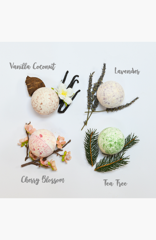 Lovery Marble Bath Bombs 9-piece Set In White/gold