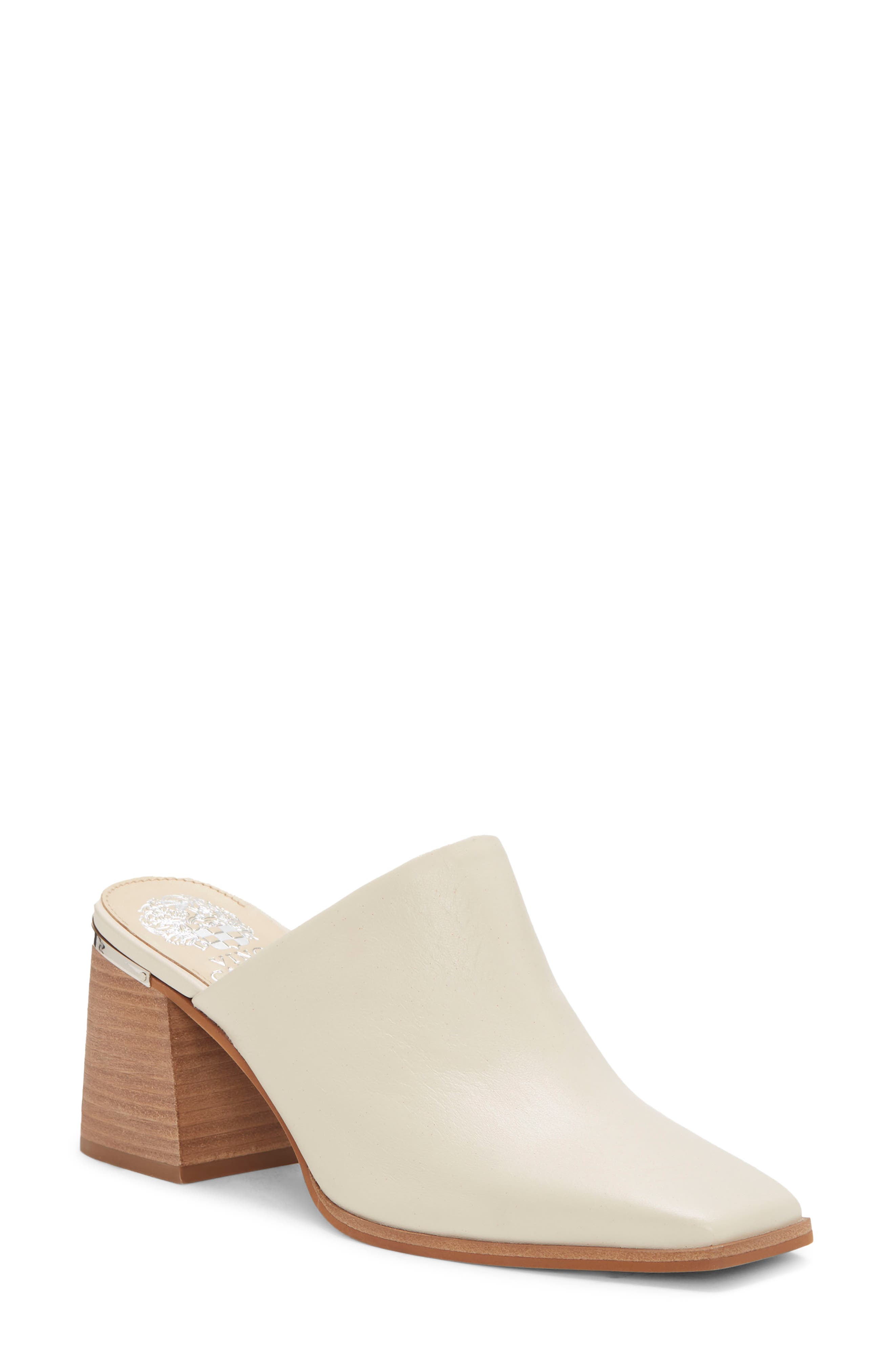 Bristina Square Toe Mule, Main, color, NEW CREAM BABY SHEEP