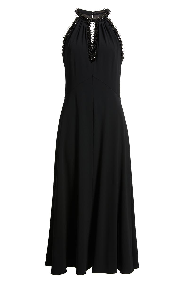 KOBI HALPERIN Aria Beaded Sleeveless Cocktail Dress, Alternate, color, Black