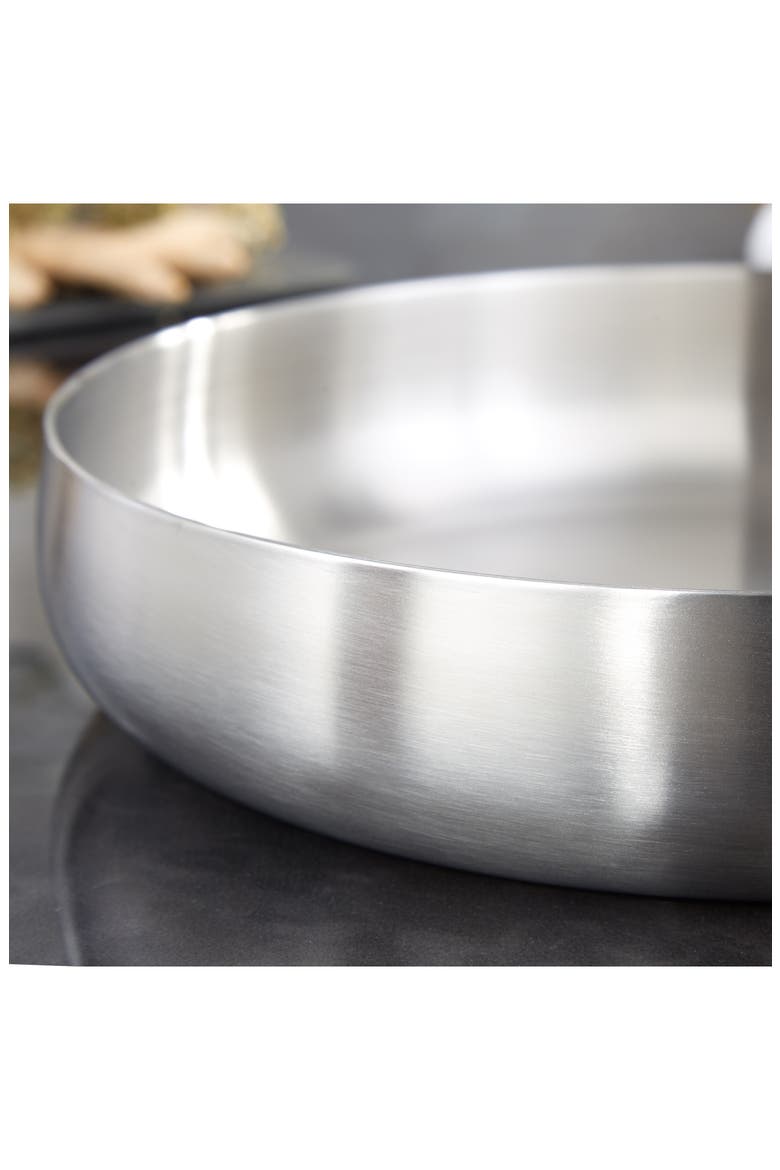 Belly Tri-Ply Stainless Steel Skillet, Alternate, color, SMOKEY BLACK