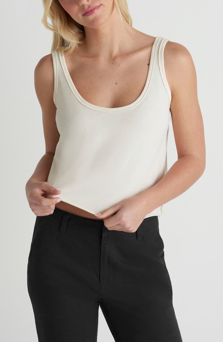 Hurley California Crop Cotton Jersey Tank, Main, color, 