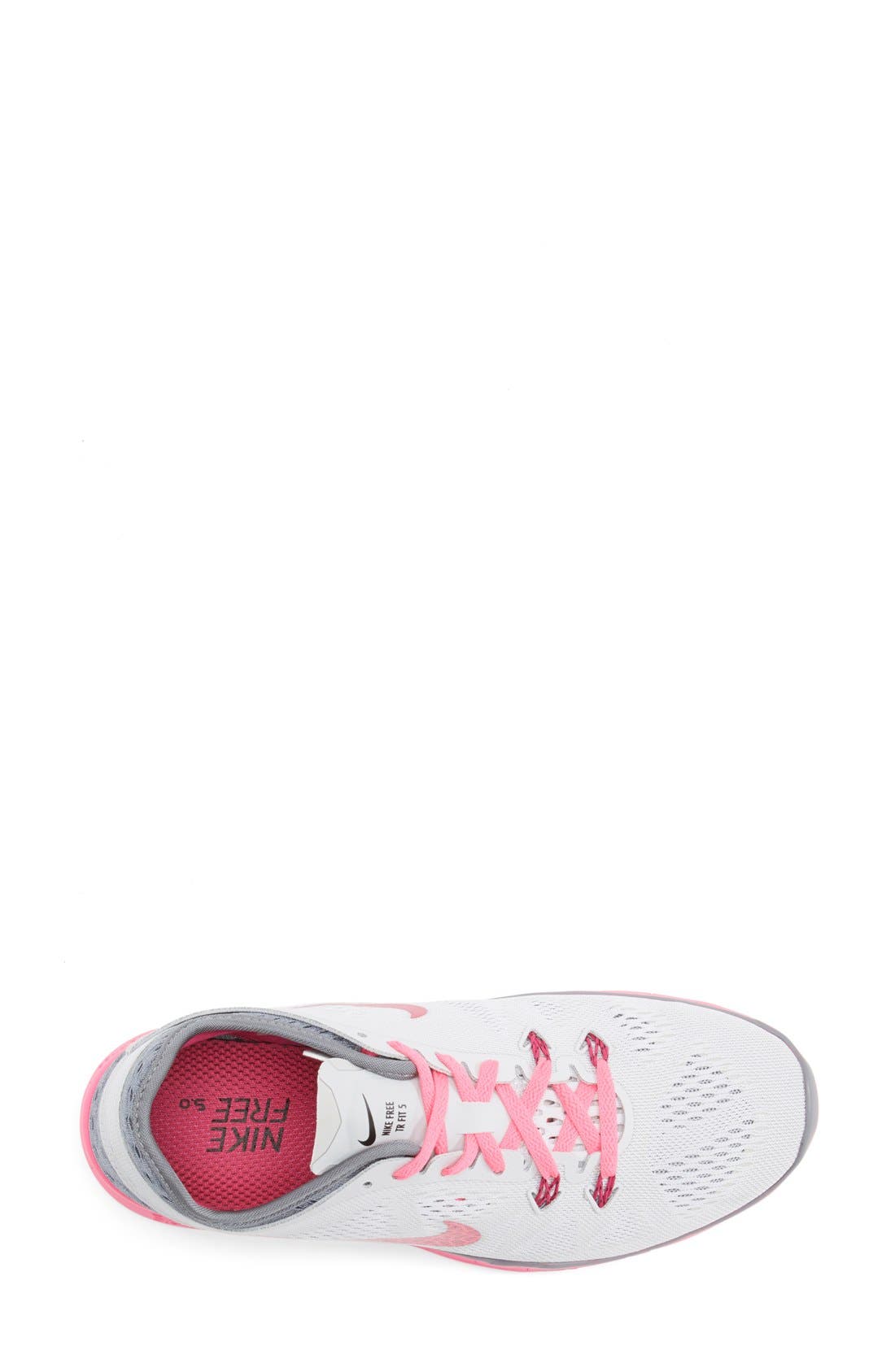 'Free 5.0 TR Fit 5 Breathe' Training Shoe, Alternate, color, GREY/ PINK POW