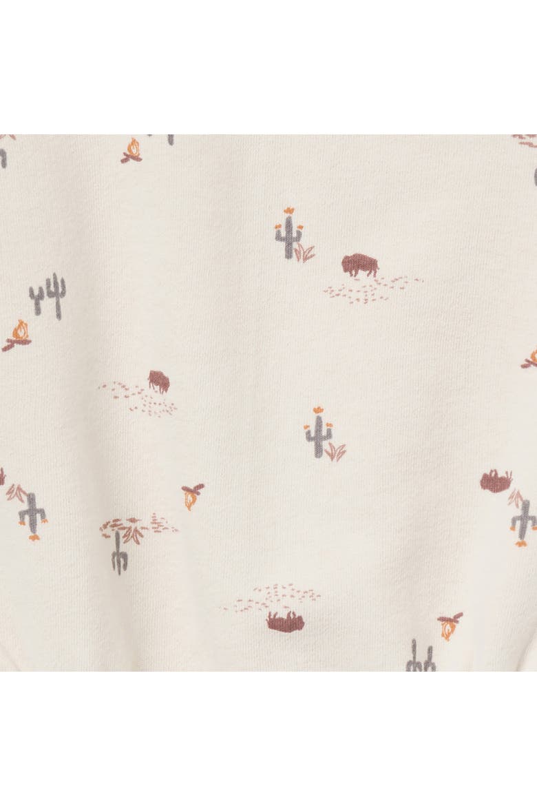 Long Sleeve Bubble Romper, Alternate, color, Buffalo Desert