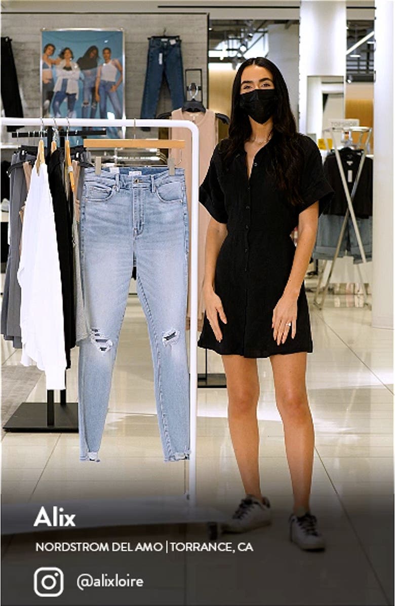 Good Waist Ripped High Waist Ankle Skinny Jeans, sales video thumbnail