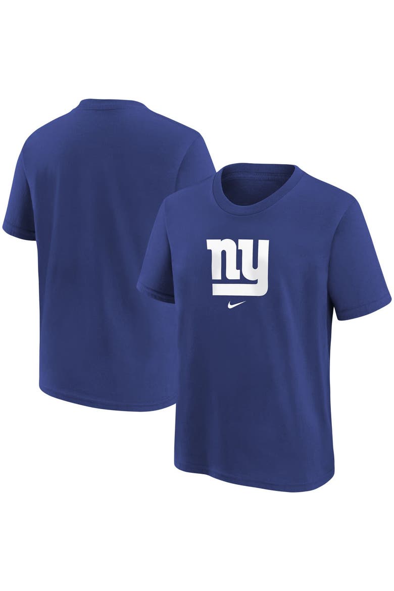 Youth Nike Royal New York Giants Logo T-Shirt, Main, color, Royal