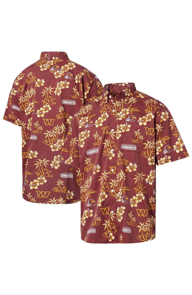 Reyn Spooner Men's Reyn Spooner Burgundy Washington Commanders Kekai Button-Up Shirt, Main, color, 