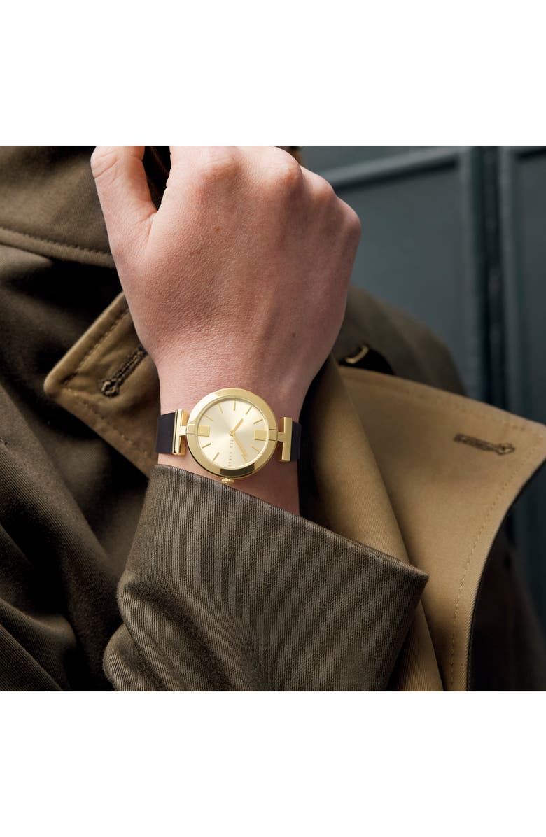 Ted Baker London Darbey Leather Strap Watch, 36mm, Alternate, color, 