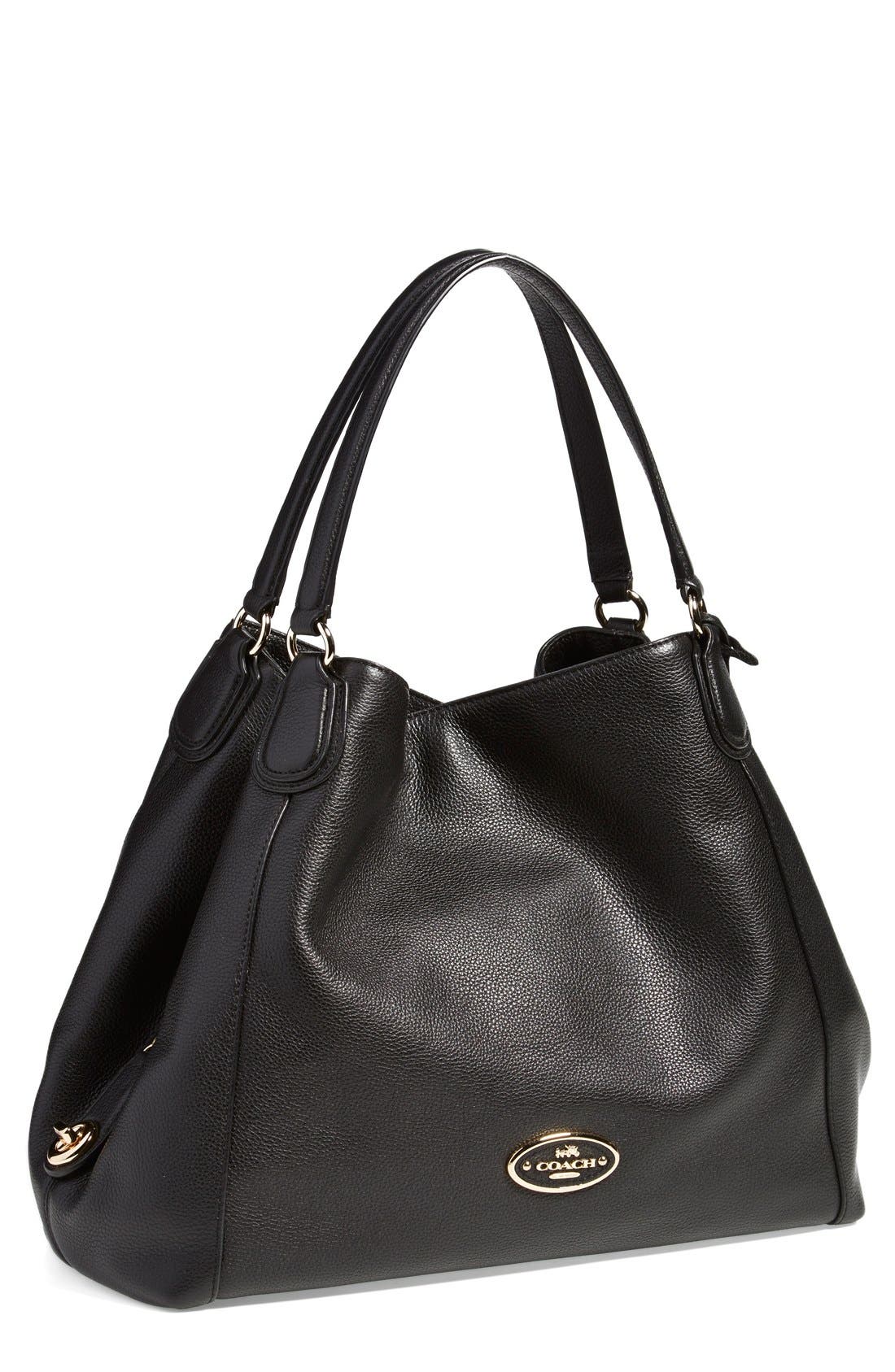 COACH 'Edie' Leather Shoulder Bag, Main, color, 