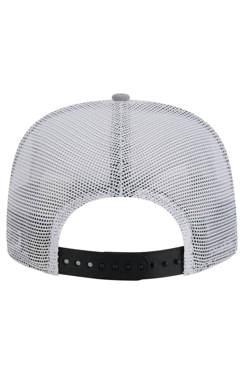 New Era Men's New Era Black/Silver San Antonio Spurs Throwback Dye Golfer Snapback Hat, Alternate, color, Black