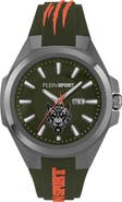 PLEIN SPORT Tigermaster Quartz Silicone Strap Watch, 47mm