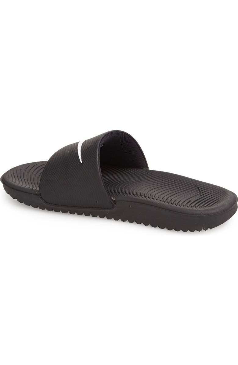 Nike Kids' Kawa Sport Slide, Alternate, color, 001 Black/White