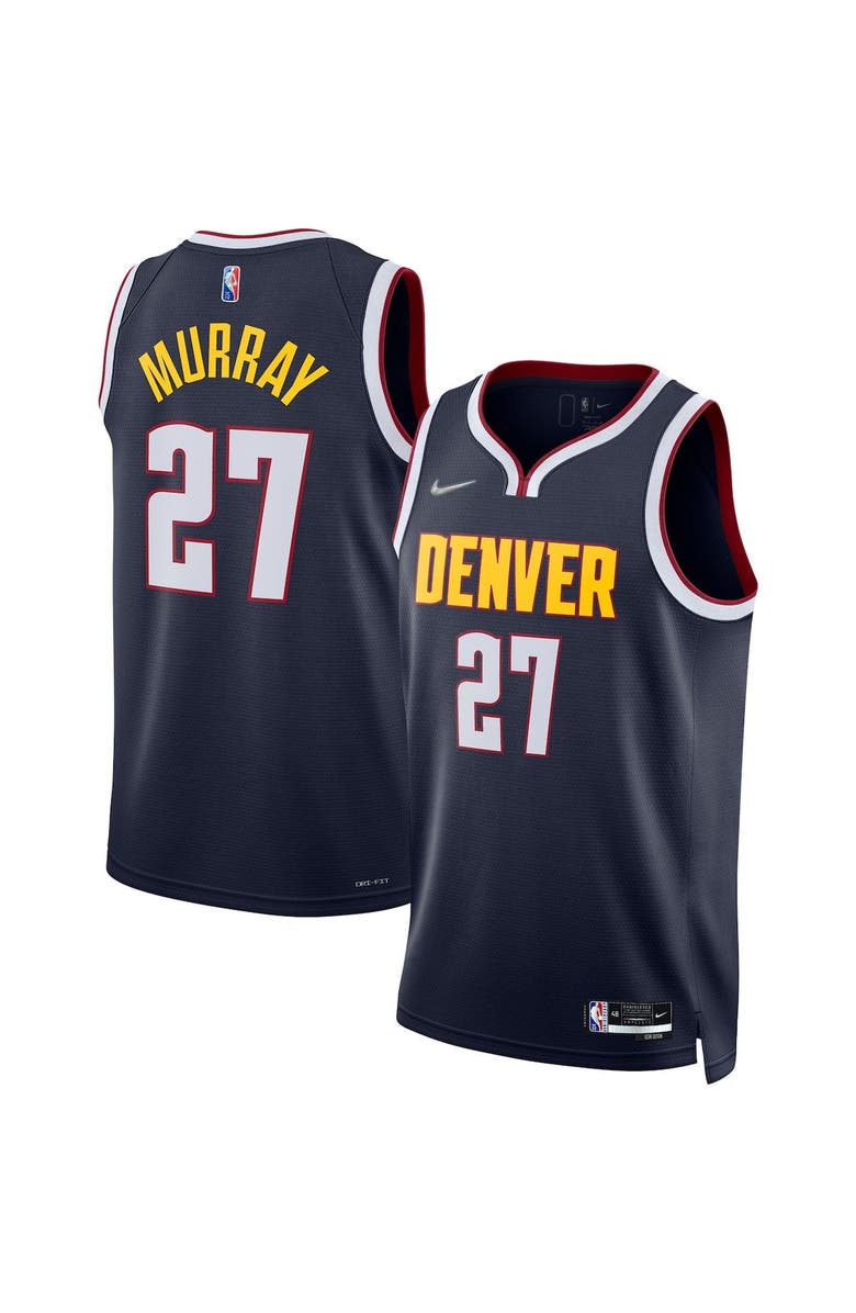Nike Men's Nike Jamal Murray Navy Denver Nuggets 2021/22 Diamond Swingman Jersey - Icon Edition, Main, color,
