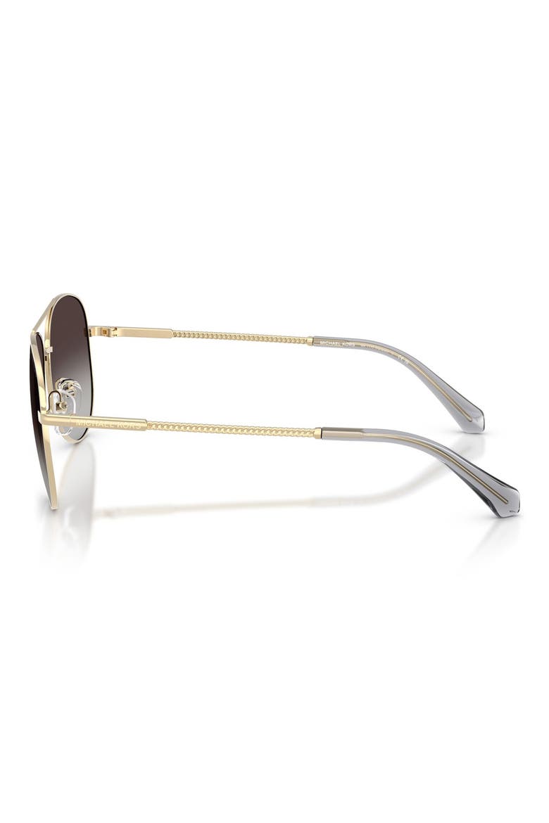 Perledo 58mm Pilot Sunglasses, Alternate, color, LIGHT GOLD / GREY GRADIENT