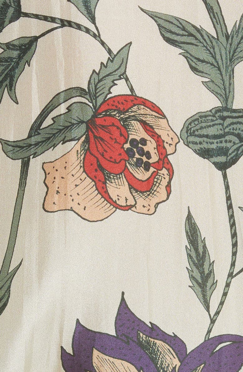 Isla & White Salome Floral Silk Top, Alternate, color,