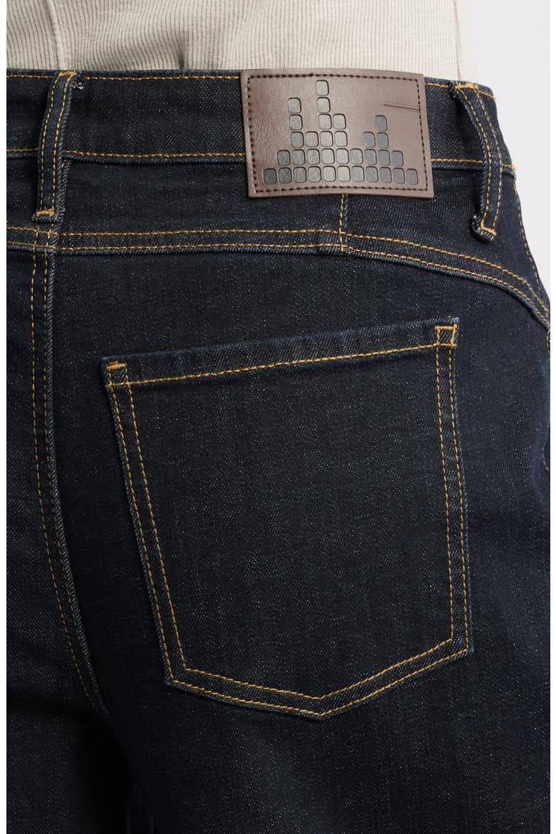 Curve Yoke Wide Leg Ankle Jeans, Alternate, color, INDIGO