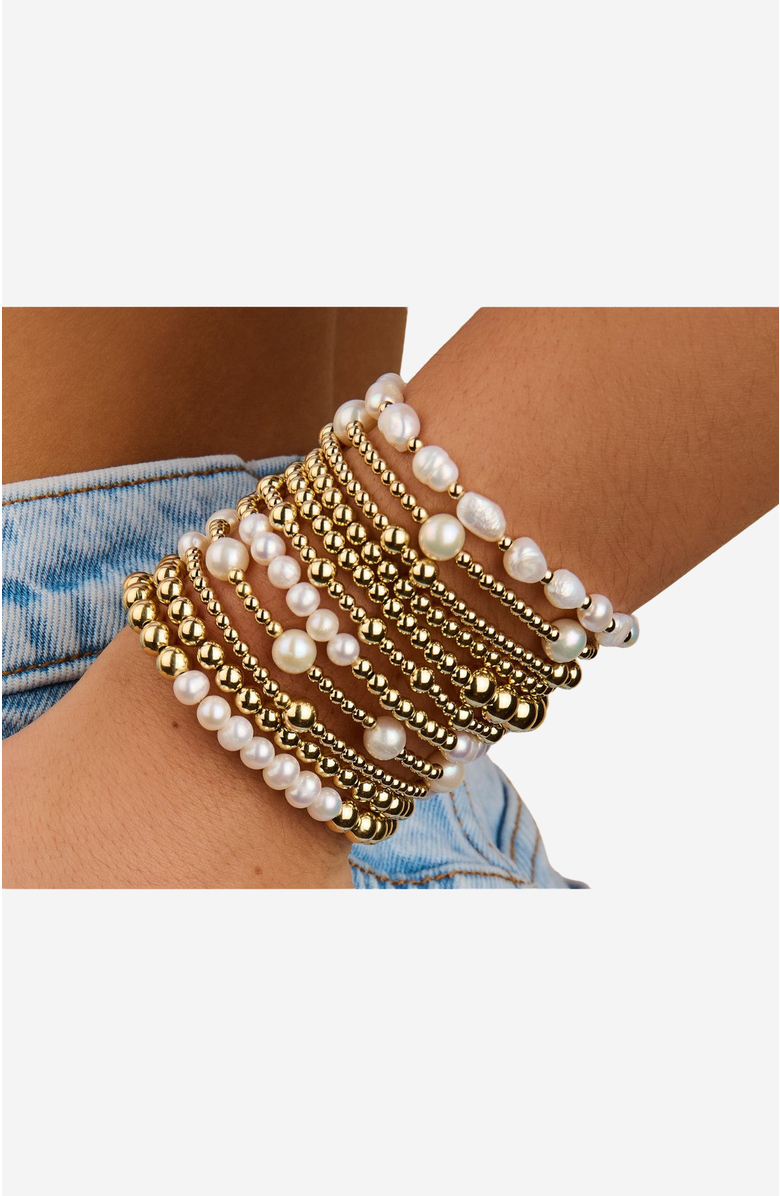 Little Sky Stone Bead 8-Pearl Bracelet, Alternate, color, 7 Inch