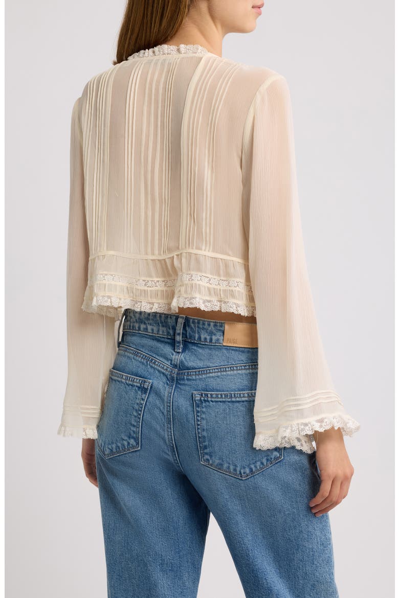 Elodine Silk Top, Alternate, color, SEA SALT