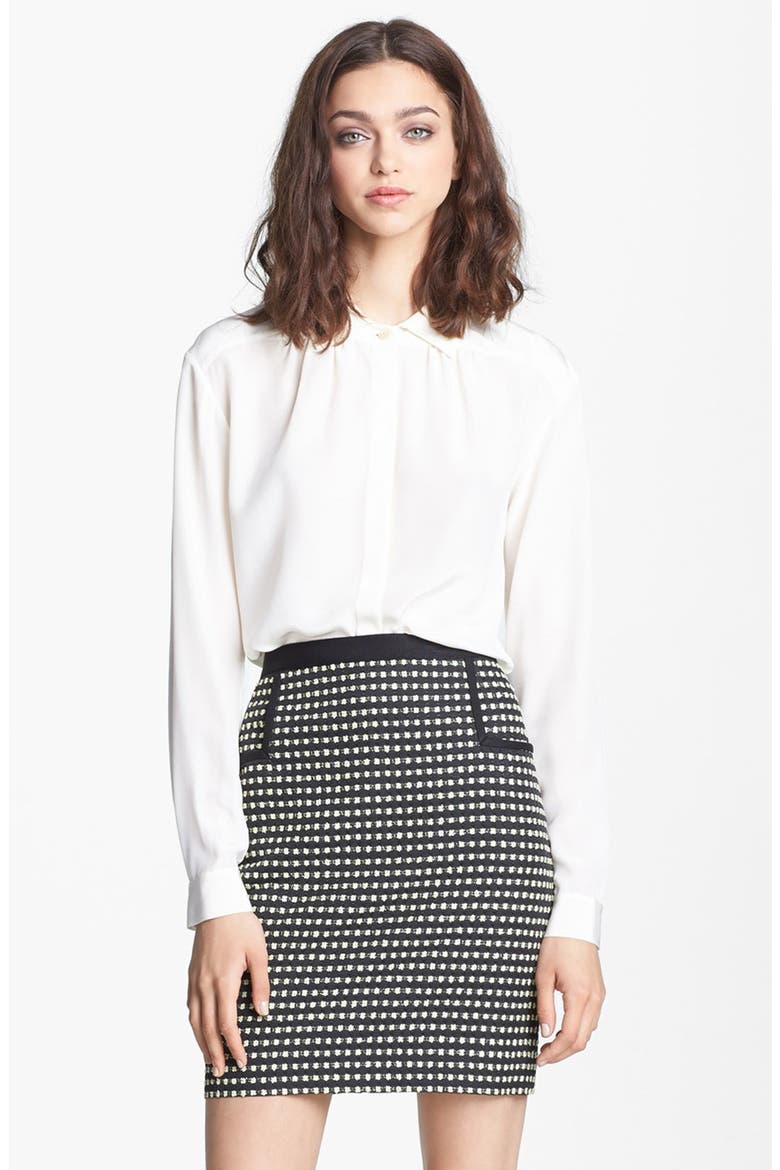 Crêpe de Chine Blouse (Nordstrom Exclusive), Main, color, CREAM VANILLA