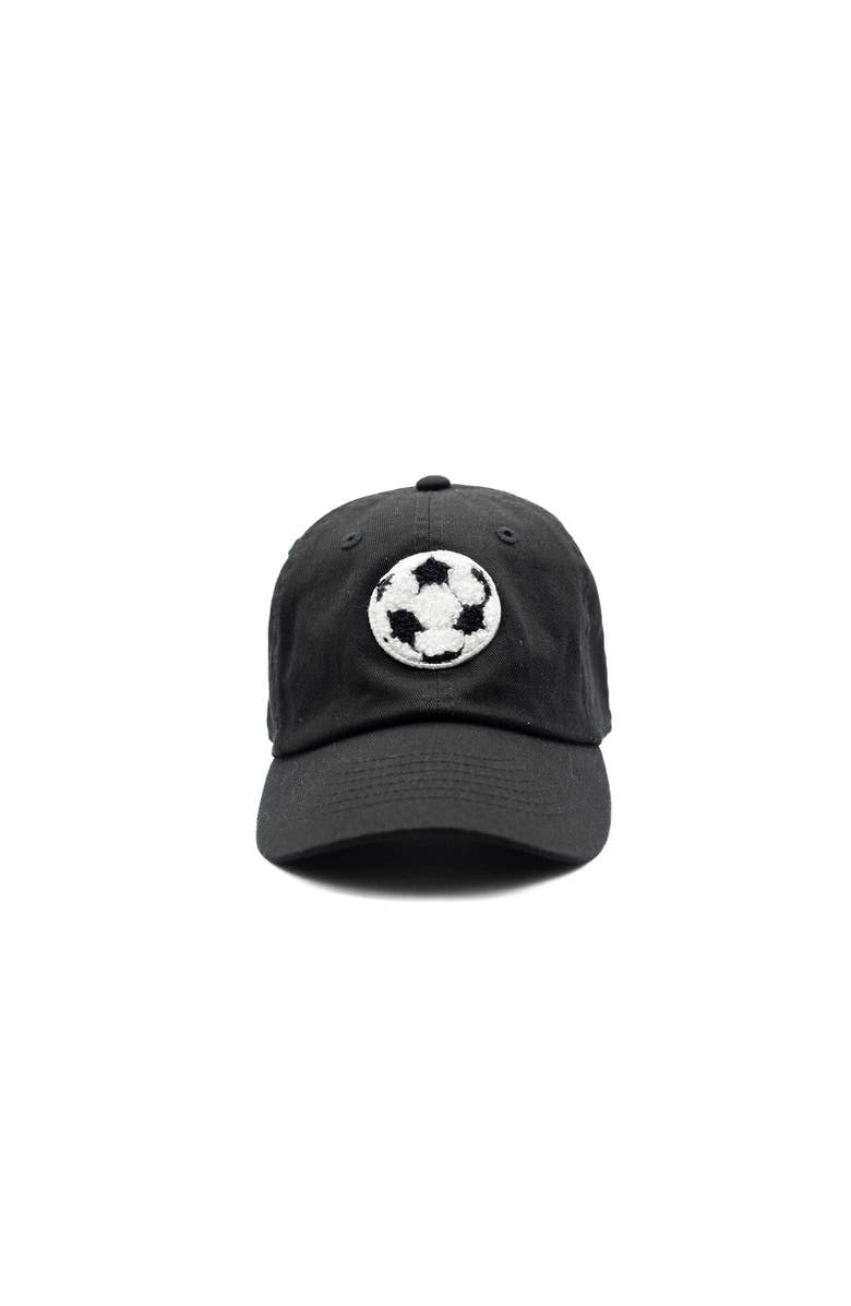 Rey To Z Terry Soccer Baseball Hat, Main, color, Black