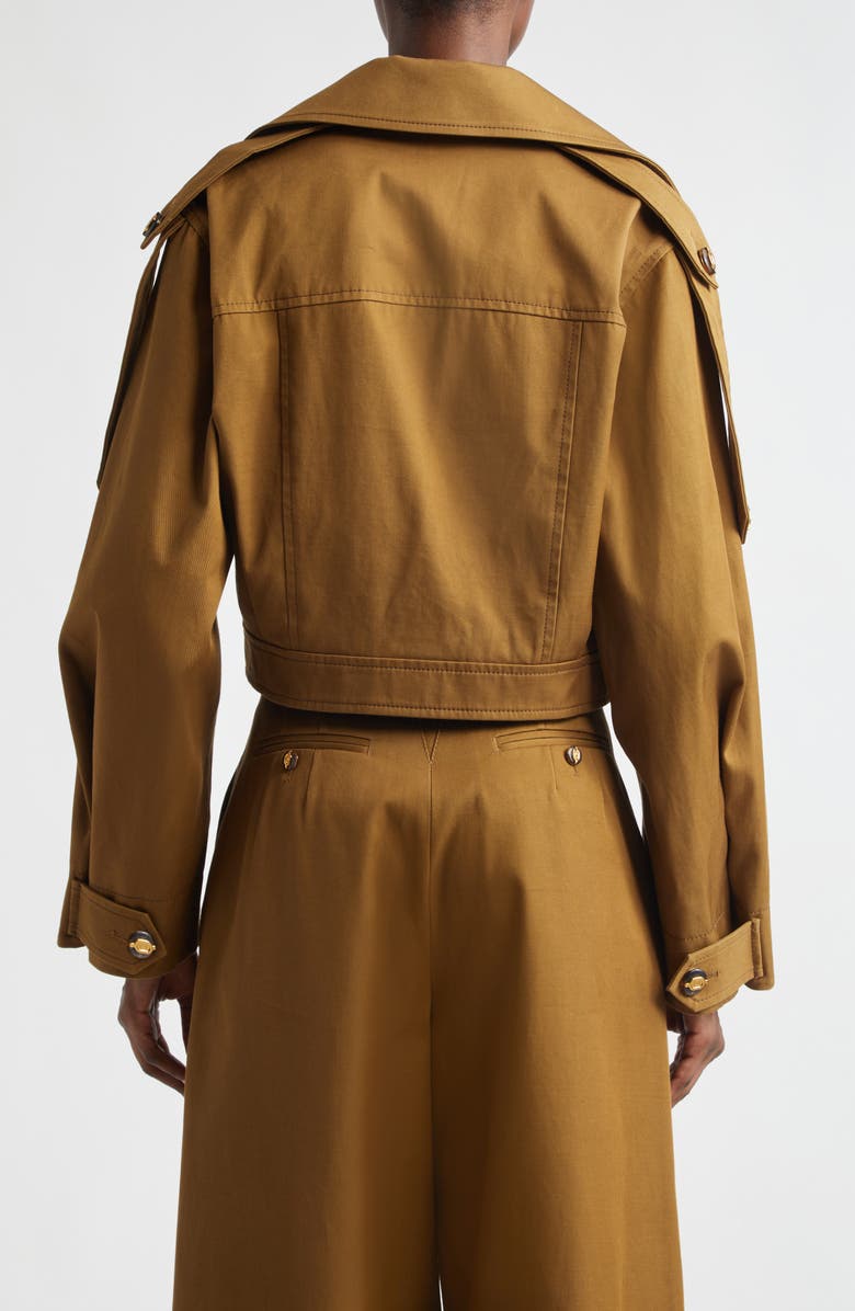 Zimmermann Kindred Spirit Luna Cotton Drill Cargo Jacket, Alternate, color, Dark Khaki