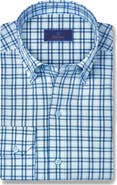 David Donahue Check Slub Sport Shirt