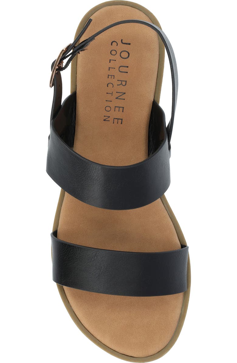 Journee Collection Lavine Sandal - Wide Width, Alternate, color, Black