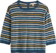 Seasalt Cornwall Knavock Stripe Organic Cotton & Linen Sweater