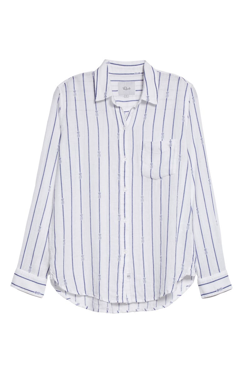 Rails Women's Charli Stripe Linen Blend Blouse, Alternate, color,
