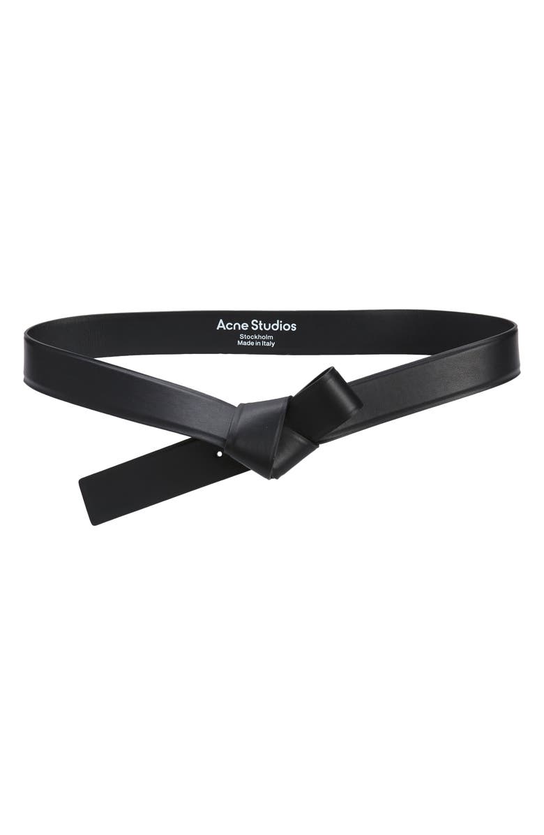 Acne Studios Musubi Leather Belt, Main, color, 