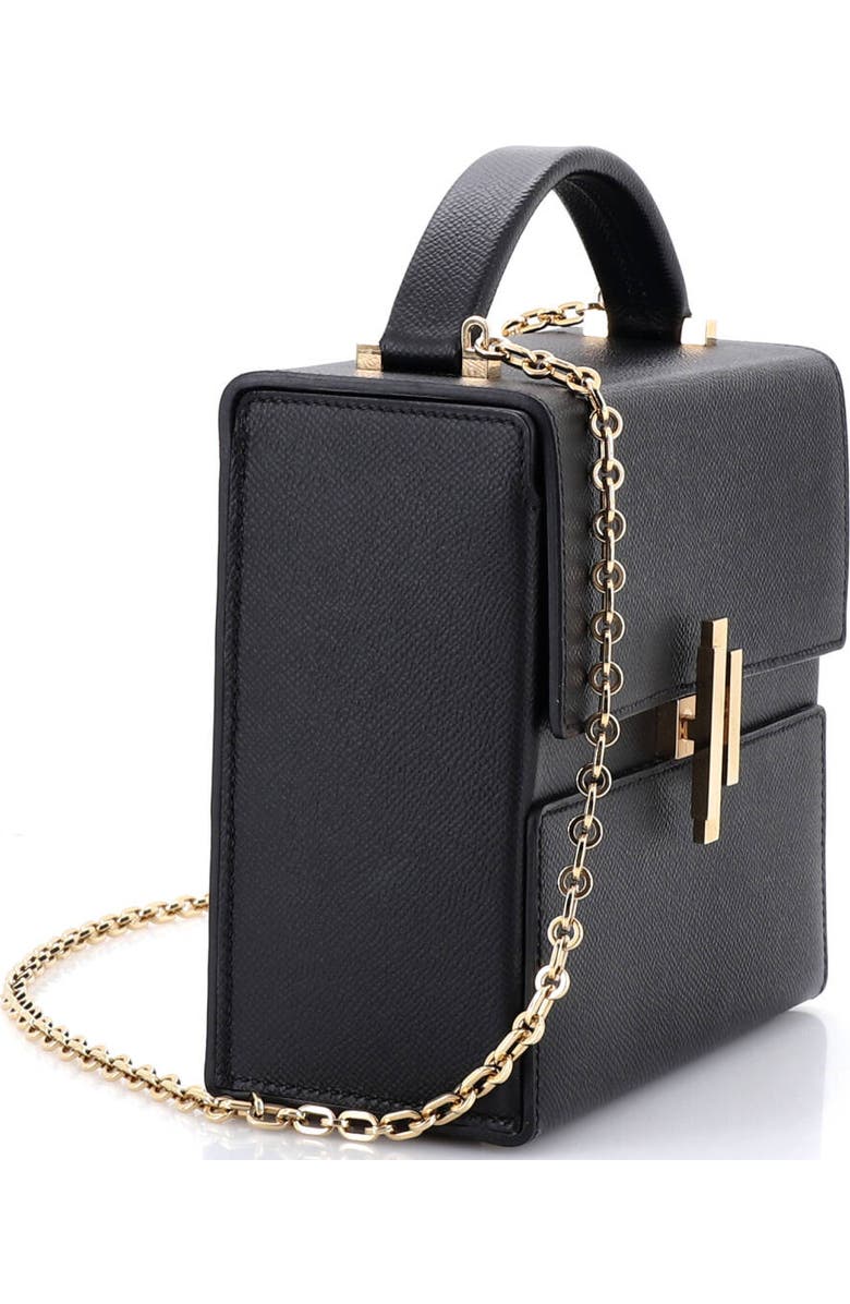 Pre-Owned Hermes Cinhetic Top Handle Bag Epsom, Alternate, color, Noir
