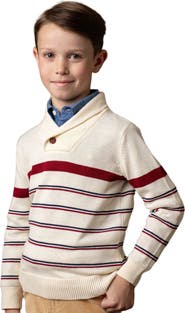 Hope & Henry Boys' Organic Shawl Collar Sweater, Kids