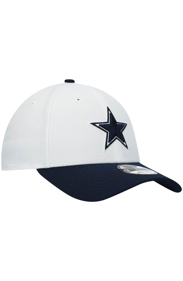 New Era Men's New Era White/Navy Dallas Cowboys 9FORTY Adjustable Hat, Alternate, color, 