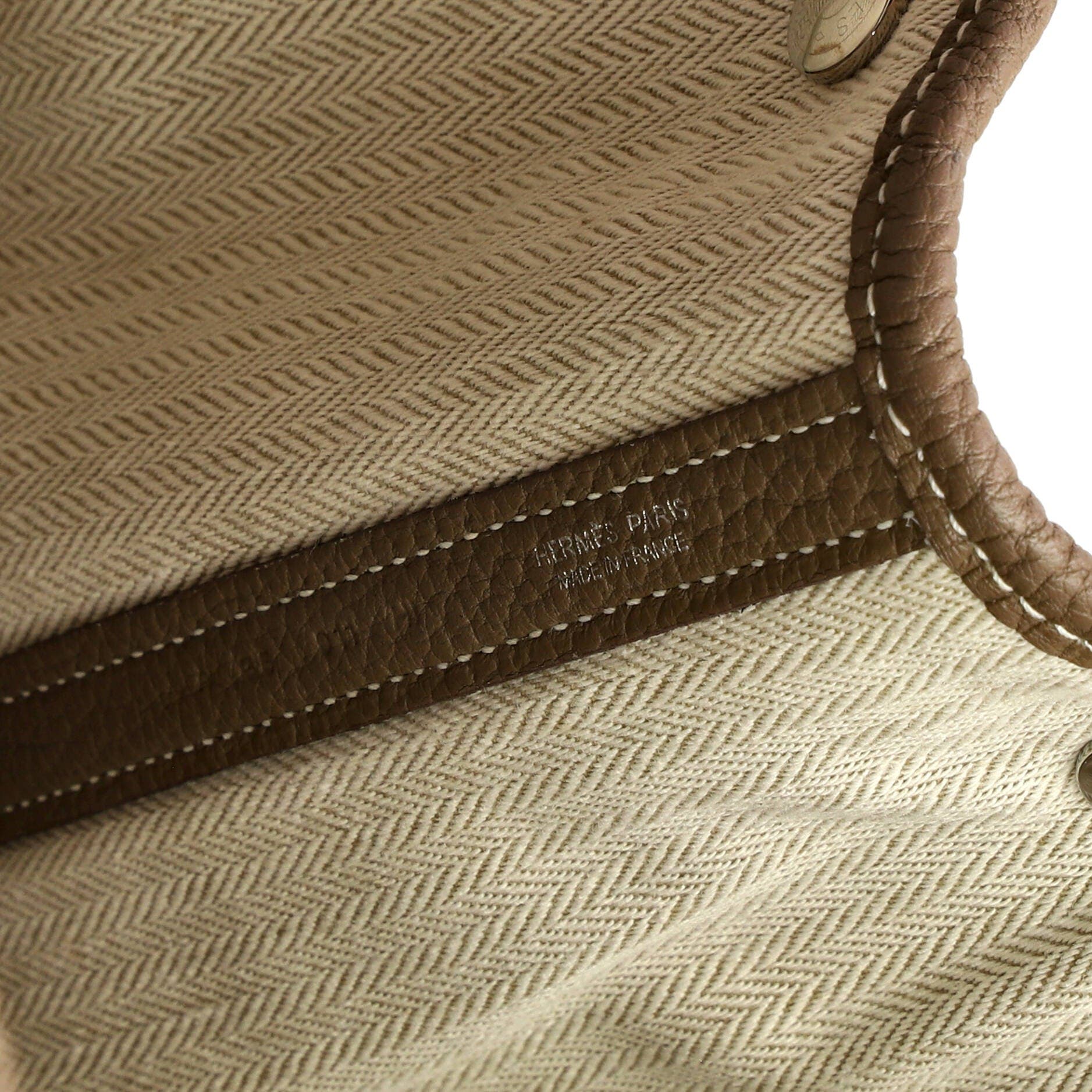 Pre-Owned Hermes Garden Party Tote Leather 36, Alternate, color, Etoupe