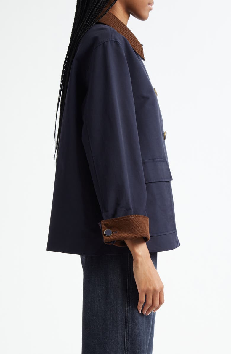 Veronica Beard Arlen Corduroy Trim Dickey Jacket, Alternate, color, 