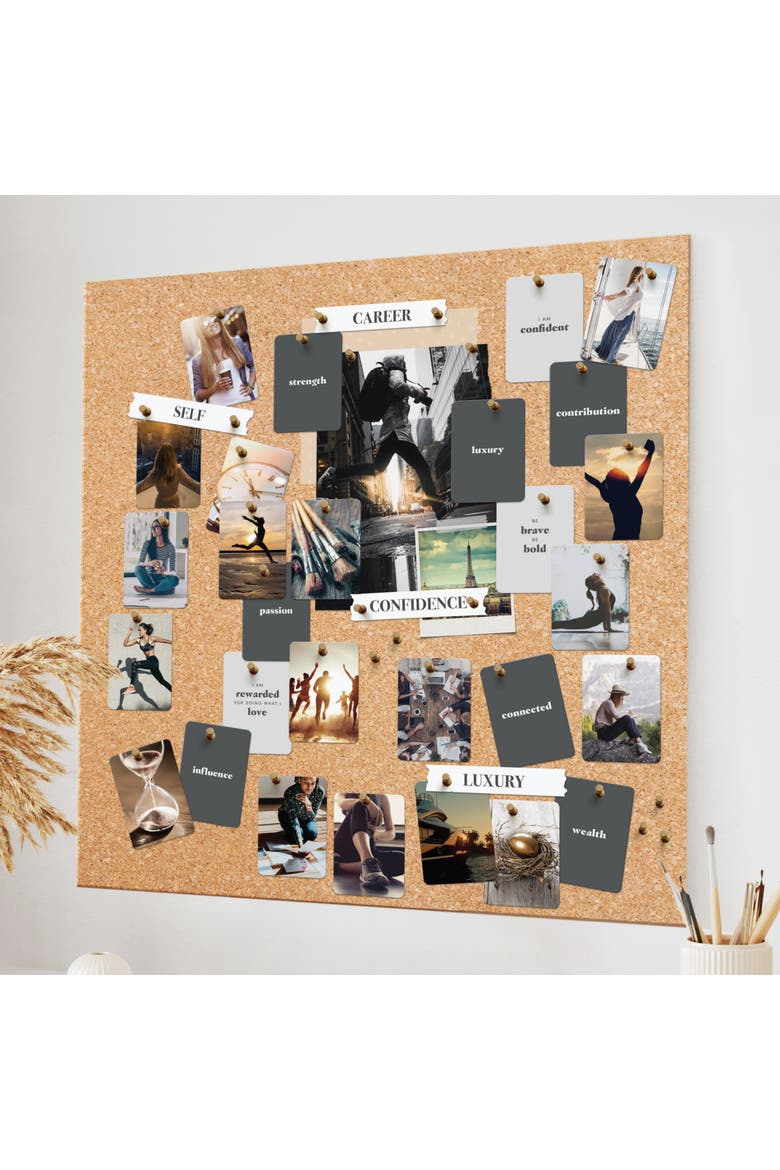 Complete Vision Board Kit, Life Goals, Guided Manifestation Set, Alternate, color, Multicolored