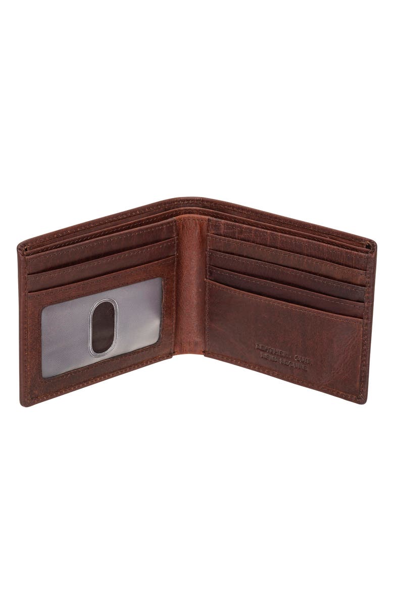 Mancini RFID Bifold Wallet, Alternate, color, Brown