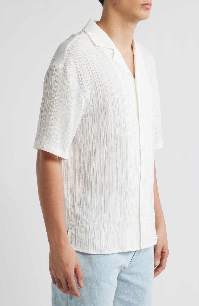 KROST Textured Camp Shirt, Alternate, color, White