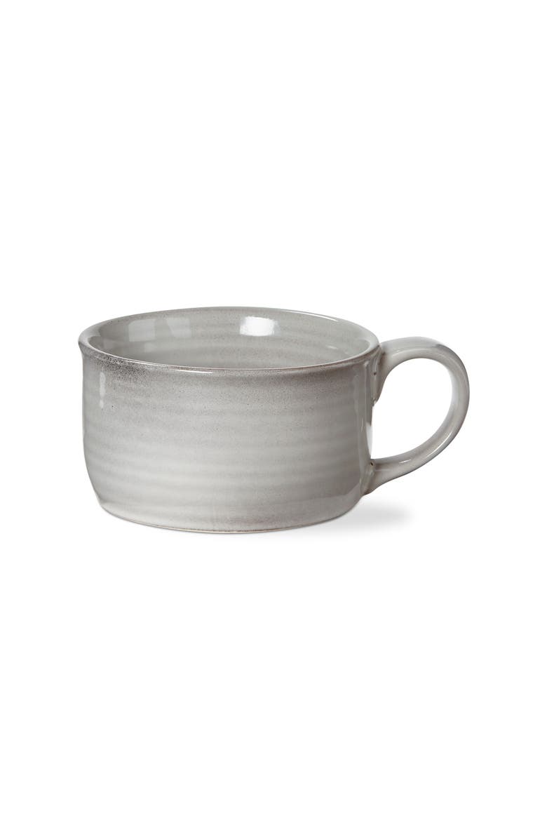 tag Stinson Light Gray Ceramic Soup Mug Dishwasher Safe, Main, color, Gray