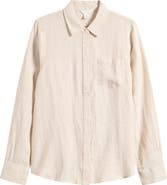 Caslon® Casual Linen Button-Up Shirt