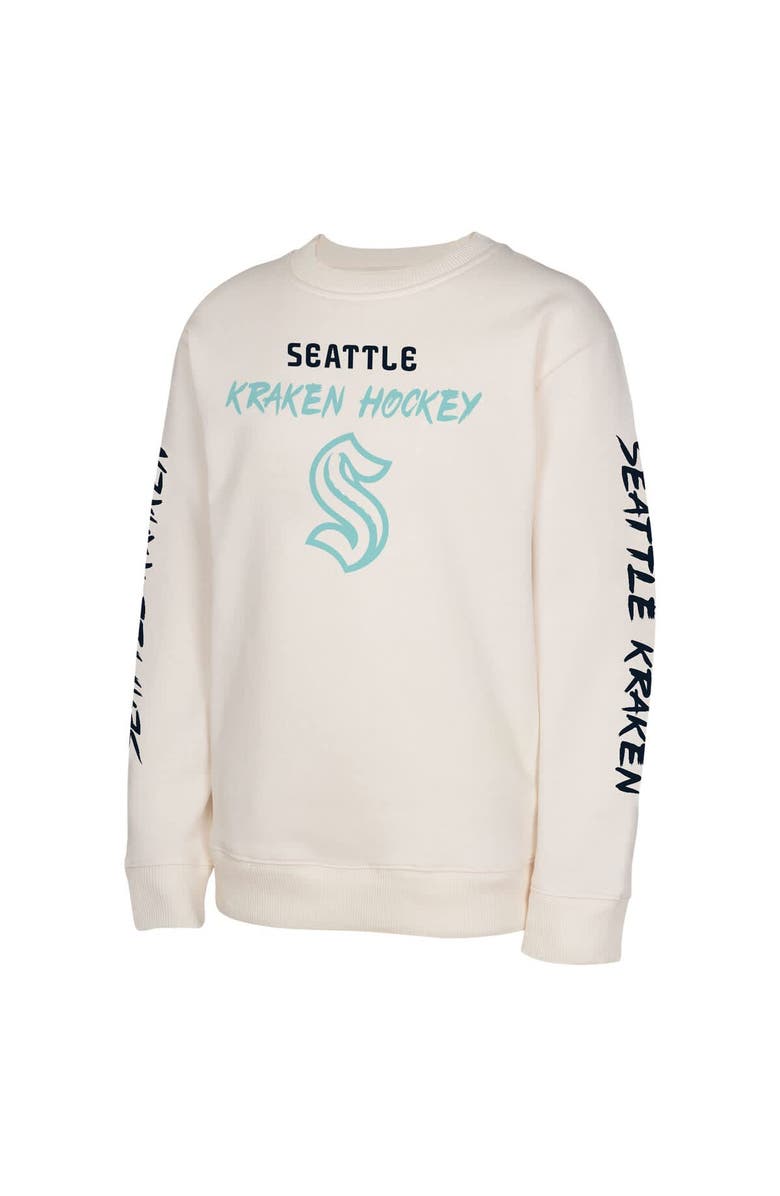 Outerstuff Youth Cream Seattle Kraken Star Power Pullover Sweatshirt, Alternate, color, Cream
