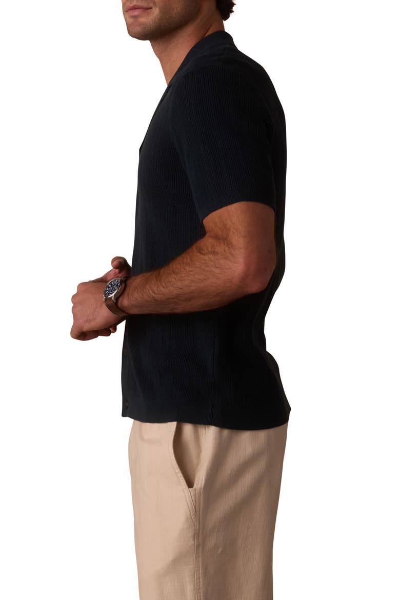 Robles Texture Knit Camp Shirt, Alternate, color, DARK OASIS