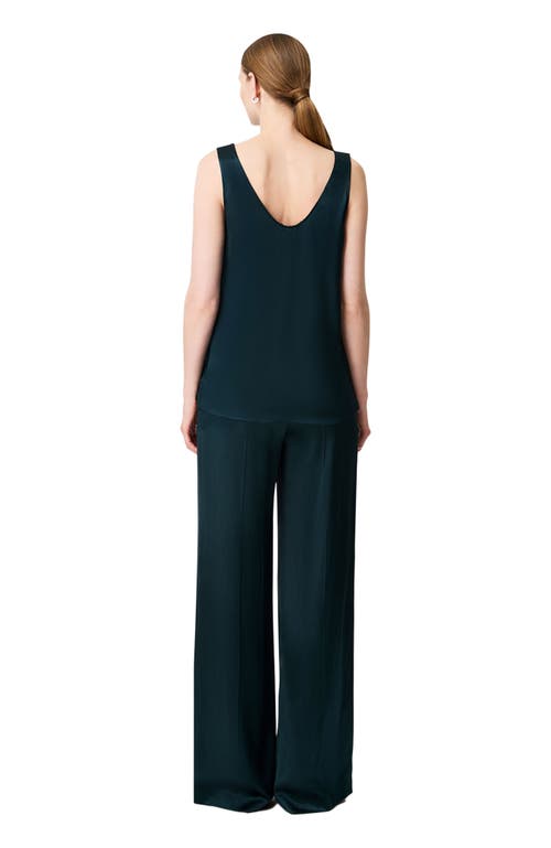 Another Tomorrow Tank Blouse In Green